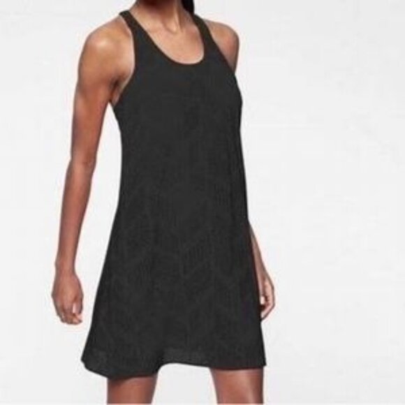 Athleta Racerback Athletic Dress Black Lined Small - Picture 2 of 12